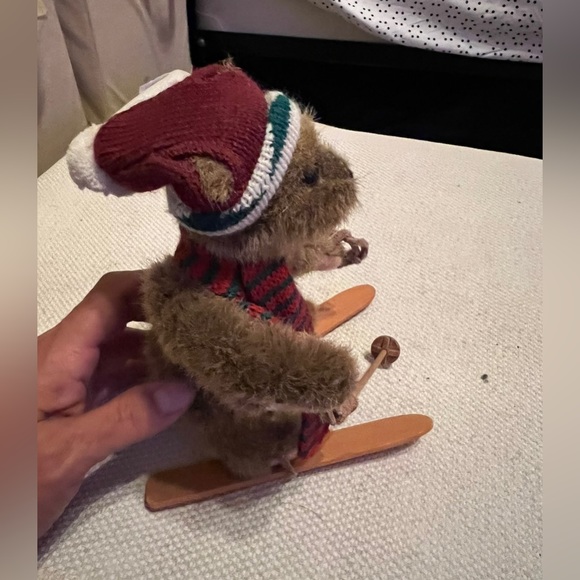 Russ Teddy Bear Alpine Lodge Brown Mogul On Skis Plush Fully Jointed Tags - Picture 5 of 8